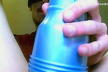 British Lad Fucks Gay Fleshlight Until Cum