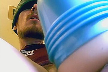 British Lad Fucks Gay Fleshlight Until Cum