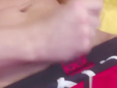 British jock fingers his tight ass