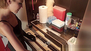 Brunette Hardcore Monica Cleans