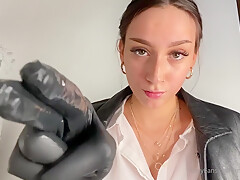 Brunette With Foot Fetish Rubs Big Dick With Her Feet In Pov