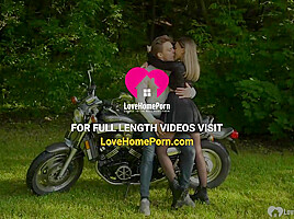 Brunette gets dicked on my new bike