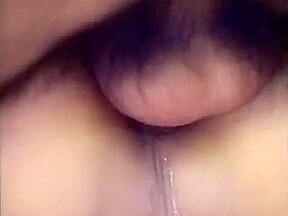 Brunette ladyboy takes a big cock deep in her ass