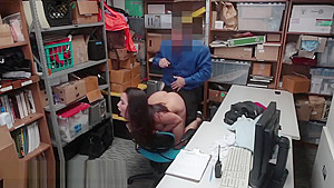 Brunette teen 18+ screaming with joy under heavy load