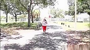 Busty Brunette Bbw Charlotte Angel Shakes Her Tits Jogging
