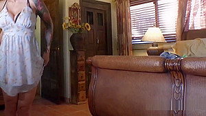 Busty Inked Perv Bangs Big Cock Pov