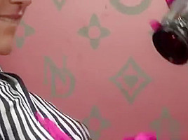 Busty Lesbian Hotties Put Their Vibrators To The Test