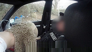 Busty british slut banged deeply by cop