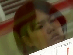 Busty japanese babe rubs