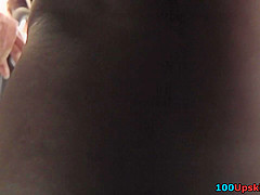 Candid upskirt mov features skinny-butt lassie