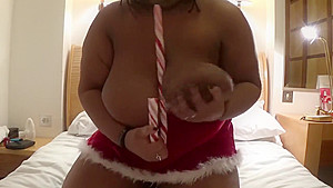 Candy Cane BBW Tits