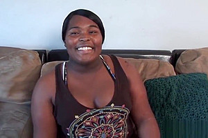 Casting ebony transsexual sucking dick