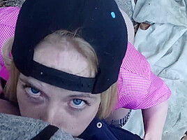 Caught! Recognized By Strangers While Hiking In The Mountains! Now Im Already Fucking In A Castle!