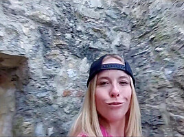 Caught! Recognized By Strangers While Hiking In The Mountains! Now Im Already Fucking In A Castle!