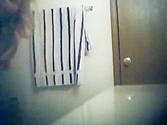 Caught big boobs in the bathroom