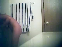 Caught big boobs in the bathroom