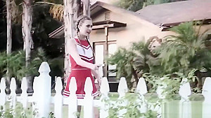 Cheerleader Enjoys A Hard Pussy Banging