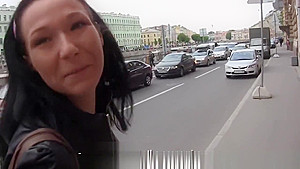 Chick with big clit is convinced to fuck