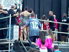 Chicks at a music festival