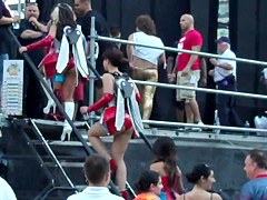 Chicks at a music festival