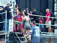 Chicks at a music festival
