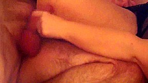 Chubby Wife Plays with my cock while i stimulate her clit with vibrator