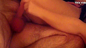 Chubby Wife Plays with my cock while i stimulate her clit with vibrator