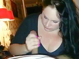 Chunky British Girl Sucks Black Cock