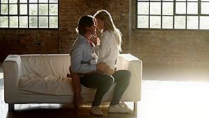 Classy model cockriding after foreplay