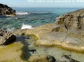 Claudia B Beach Goddess Gives Blowjob