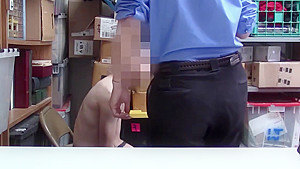 Cock addict MILF LP officer fucks a young suspect hard