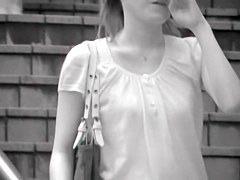 Common girls in the street candid downblouse views RAO-005