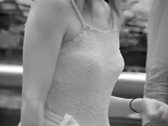 Common girls in the street candid downblouse views RAO-005