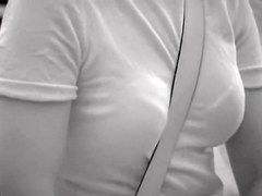 Common girls in the street candid downblouse views RAO-005