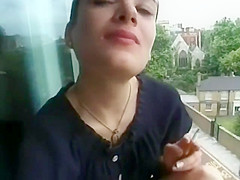 Couple train and public sex fun