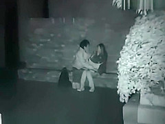 Couples making love outside