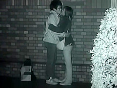 Couples making love outside