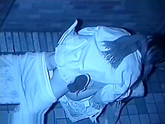 Couples making love outside
