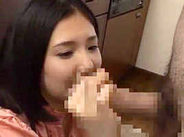 Crazy Japanese girl Saya Makoto in Incredible Blowjob, Stockings JAV movie
