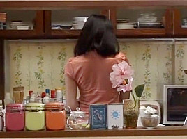Crazy Japanese girl Saya Makoto in Incredible Blowjob, Stockings JAV movie