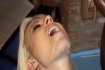 Crazy pornstars Tyla Wynn, Maddy O'Reilly and Hillary Scott in amazing blowjob, blonde sex movie