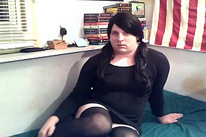 Crossdresser Rick Ryder With charming Pigtails