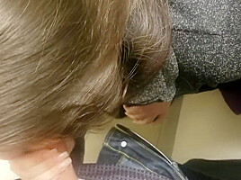 Crowded Fitting Room teen 18+ Blowjob