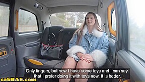Curvy taxi babe fucked outdoor in public place by driver