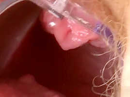 Cute Cutie Is Gaping Pink Vagina In Closeup And Coming