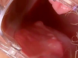 Cute Cutie Is Gaping Pink Vagina In Closeup And Coming