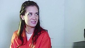 Cute Gia Paige and Dana Vespoli in lesbian prison sex