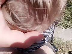 Cute Girl Gets Fucked In The Dunes (blindfolded Risky Outdoor Creampie) Pov