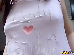 Cute Japanese teen 18+ Girl In Black Swimsuit