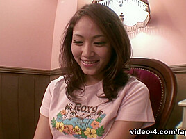 Cute Japanese teen 18+ masturbates before sucking a thick boner - FapHouse